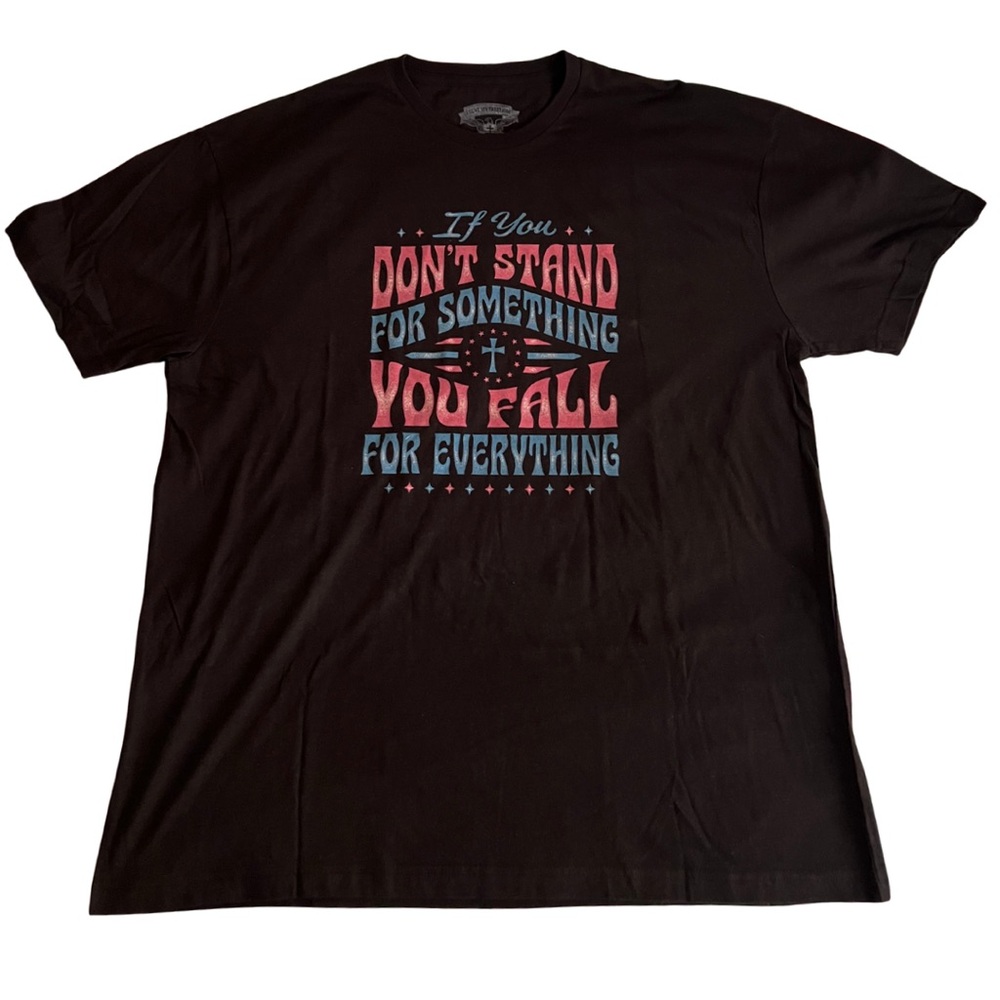 I Love My Freedom Women’s Black If You Don’t Stand For Something T-shirt
